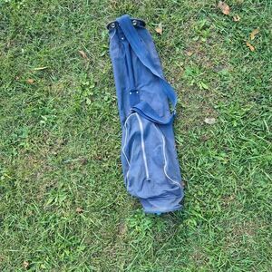 Vintage Canvas Caddy Golf Bag w/ Carry Strap